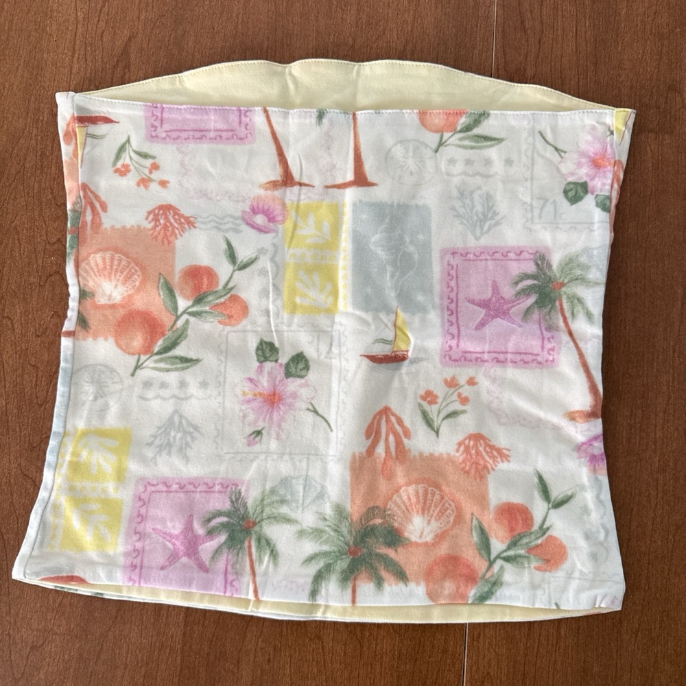 Tropical Print Tube Top 2 pk